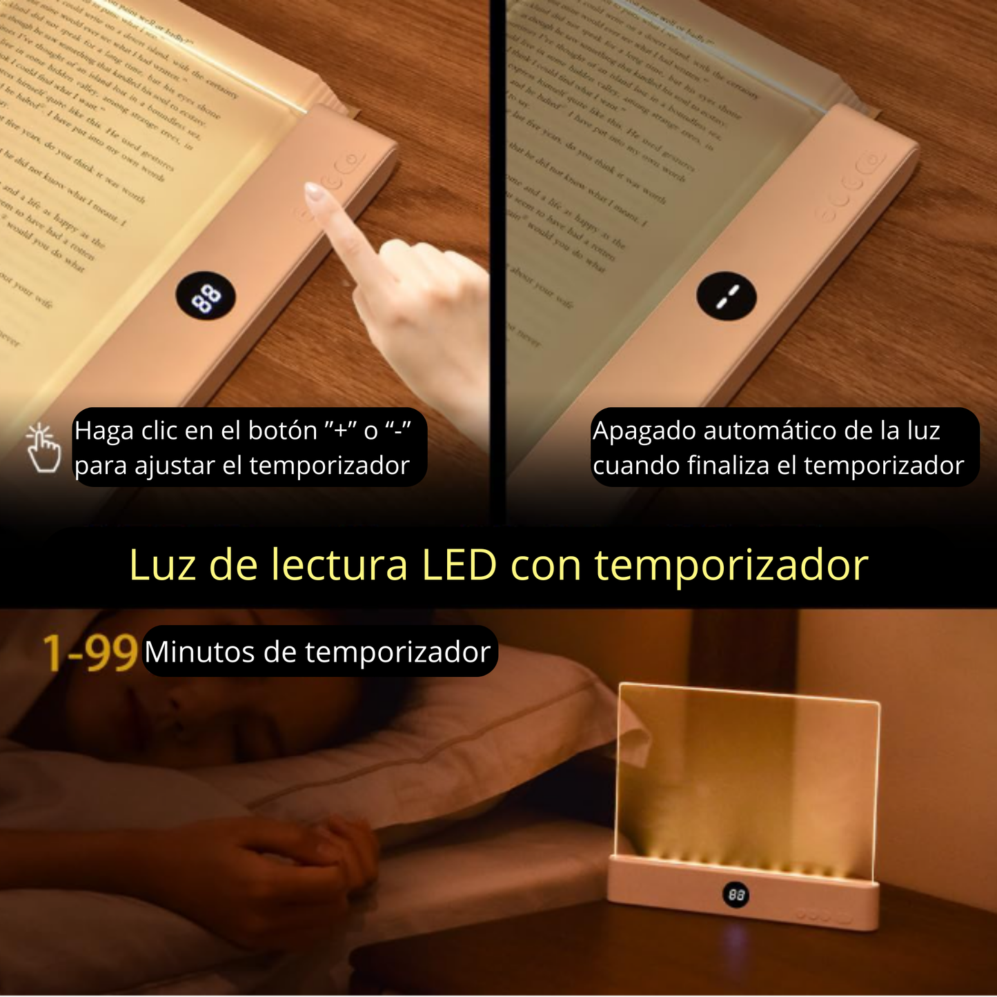 Lumibook™|Lampara LED para lectura